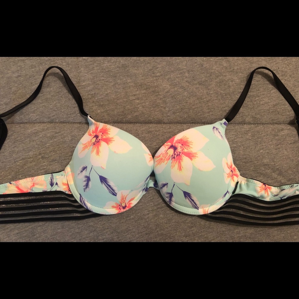 PINK Floral Wear Everywhere Push Up Bra